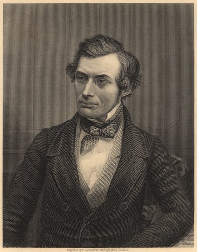 Thomas Graham (1805-1869) skotsk kemist som lade grunden till fysikalisk kemi, ca 1860 (gravyr) av Unknown photographer