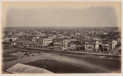 "Utsikt från Ochterlony-monumentet", Calcutta av Unknown photographer