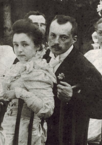 Vladimir Dmitrievich Nabokov (1870-1922) och Elena Ivanovna Rukavishnikova (1876-1939), anonym. Fotograf av Unknown photographer