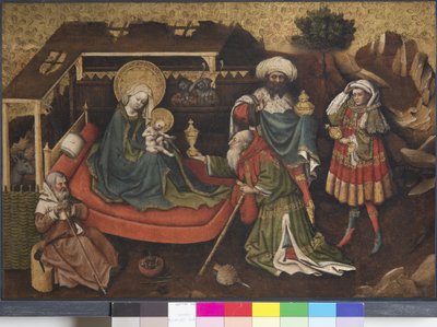 Tillbedjan av Magi av Upper Rheinish Master