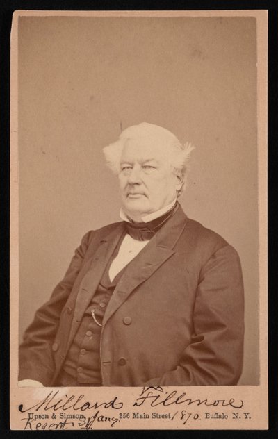 Porträtt av Millard Fillmore 1800-1874, 4 januari 1870. av Upson and Simson