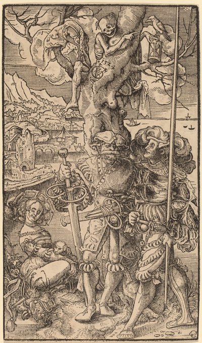 Två legosoldater och en kvinna, 1524. av Urs Graf