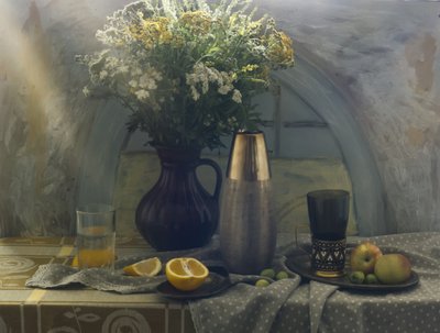 Vildblommor och färsk frukt av UstinaGreen