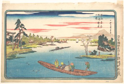 Utsikt över den sena våren vid Masaki av Utagawa Hiroshige