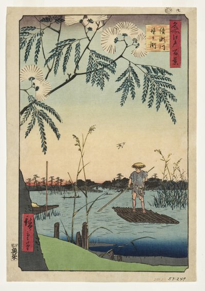 Ayase River and Kanegafuchi, 1857 (woodblock) av Utagawa Hiroshige