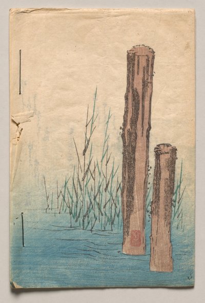 Baksidan av *Verser för vinter och vår* av Utagawa Hiroshige