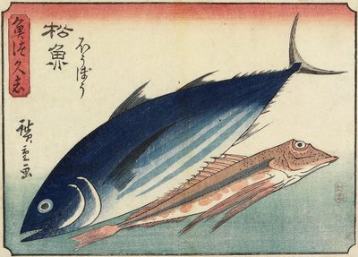Bonito och Gurnard, 10-9 av Utagawa Hiroshige