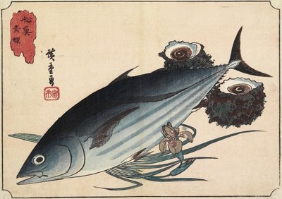 Bonito- och toppskal, början av 1800-talet av Utagawa Hiroshige