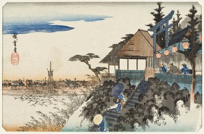 Östra sluttningen vid Kanda Myōjin-helgedomen av Utagawa Hiroshige