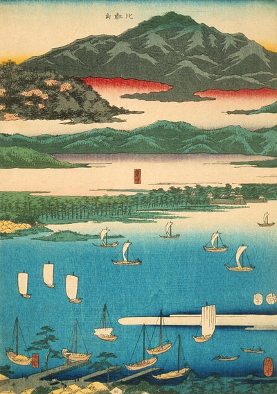 Åtta vyer över Ōmi av Utagawa Hiroshige
