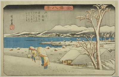 Bildkonstnär g S på Uchikawa (Kureyuki Uchikawa), från Te-serien ``English ght vie ws of Kanazawa (Kanazawa Hakkei)
