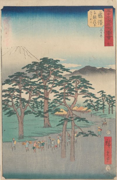 Berömda sevärdheter vid de femtiotre stationerna av Utagawa Hiroshige