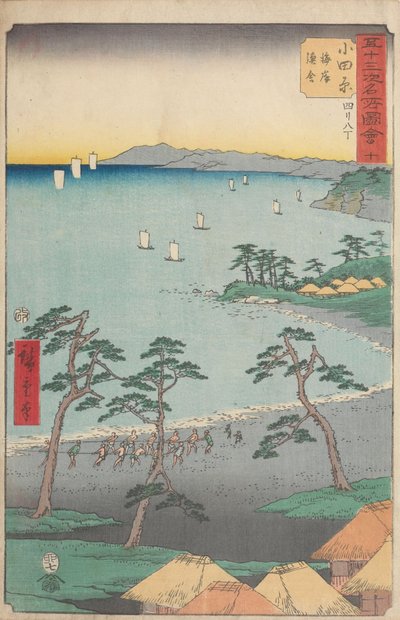 Berömda vyer över de femtiotre stationerna av Utagawa Hiroshige