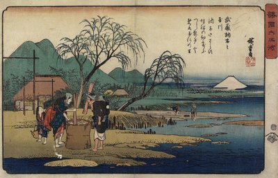 Jewel River of Cho_fu i Musashi-provinsen, 1835-1837 av Utagawa Hiroshige