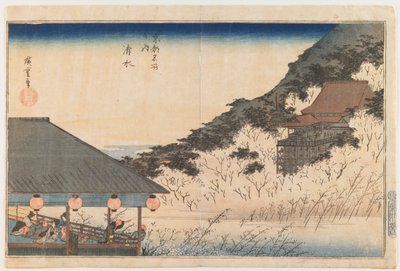 Kiyomizu, ur serien "Berömda vyer över Kyoto" av Utagawa Hiroshige