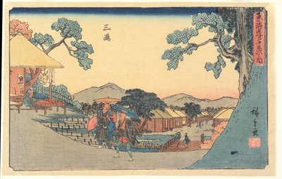 Mishima av Utagawa Hiroshige