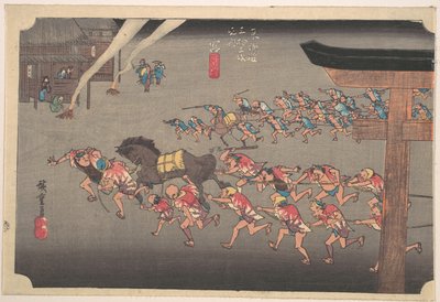 Miya, Atsuta-helgedomen av Utagawa Hiroshige