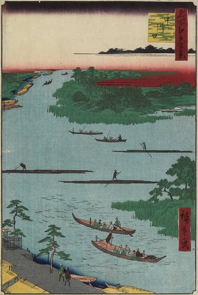 Nakagawa River Mouth, mars 1857 av Utagawa Hiroshige