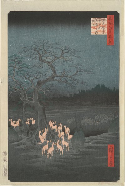 Nyår av Utagawa Hiroshige
