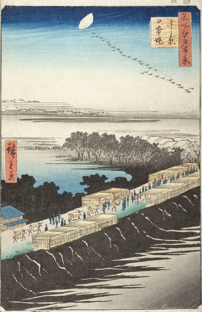 Nihonvallen, Yoshiwara av Utagawa Hiroshige