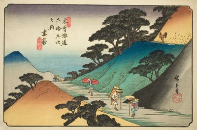 av. 43: När allt kommer omkring, från serien "Shi xty-nine S taion s of the kisokaido" av Utagawa Hiroshige