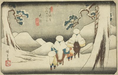 av. 47: Hej, från serien "Shi xty-nine S ta on s of the kisokaido" av Utagawa Hiroshige