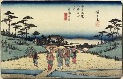 av. 69 Fork of Kusatsu, 1830-1844 av Utagawa Hiroshige