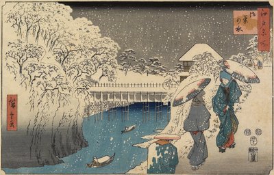 Ochanomizu, november 1853 av Utagawa Hiroshige