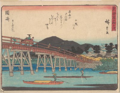 Okazaki av Utagawa Hiroshige