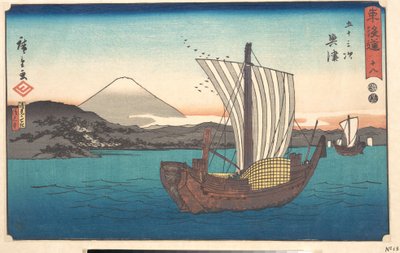 Okitsu av Utagawa Hiroshige