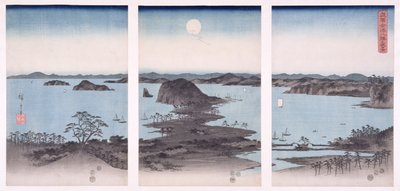 Panorama o Vaaiga a Kanazawa I lalo o le masina atoa, mai le faasologa 