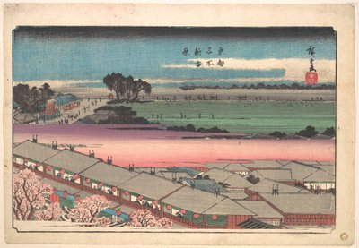 Shin Yoshiwara av Utagawa Hiroshige