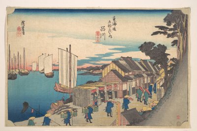 Shinagawa; Shoko Detachi av Utagawa Hiroshige