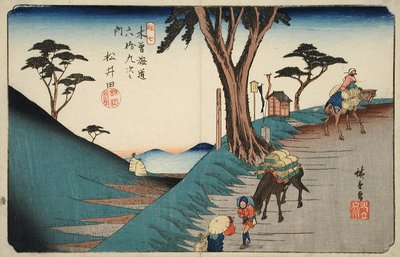 Station 17, Matsuida av Utagawa Hiroshige