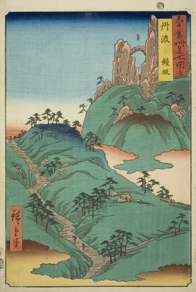 Tamba Producent: Kane Sope (Tanba, Kanesaka), från serien (Rokujuyoshi Meisho Zue)” av Utagawa Hiroshige