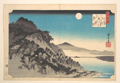Höstens fullmåne vid Ishiyama av Utagawa Hiroshige