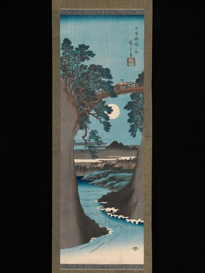 Apbron i Kai-provinsen (Kōyō Saruhashi no zu) av Utagawa Hiroshige