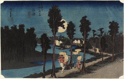 Vinterscen, Mamamastu, ca. 1833 av Utagawa Hiroshige