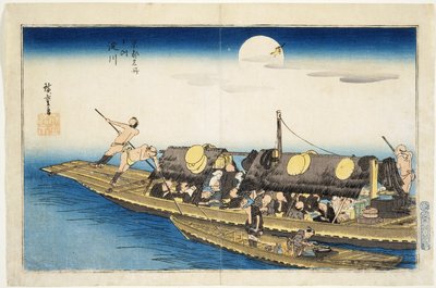 Yodofloden av Utagawa Hiroshige