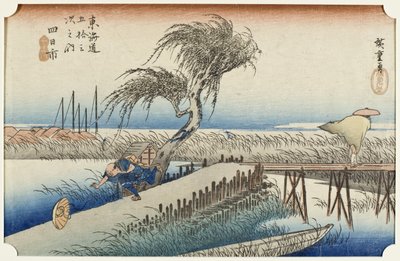 Yokkaichi: Miefloden av Utagawa Hiroshige