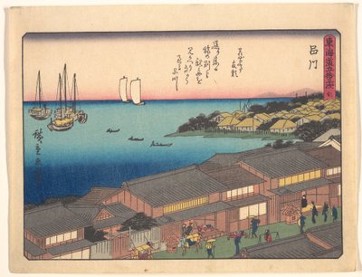 Tōkaidōs femtiotre stationer - Shinagawa av Utagawa Hiroshige