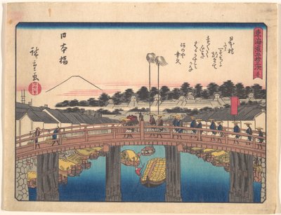 De femtiotre stationerna längs Tokaido - Nihonbashi av Utagawa Hiroshige