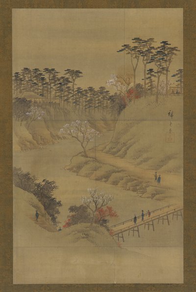 Sommarlandskap, mitten av 1800-talet. av Utagawa Hiroshige II
