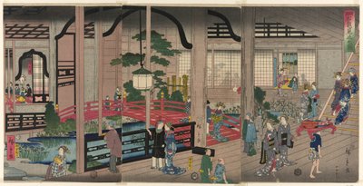 Intelligenta människor Yokohama av Utagawa Hiroshige II