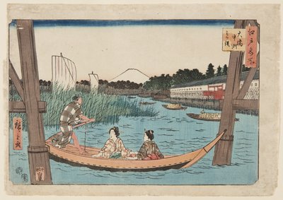 ?? Bro, nummer, tredelad (detta är DBock p Hayashi t) av Utagawa II Hiroshige