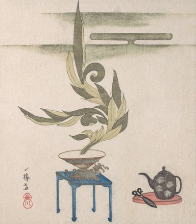 Blomsterarrangemang, 1800-talet. av Utagawa Itchinsai