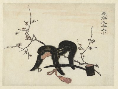 Sadel och slev av Utagawa Kunisada (I) (attributed to)
