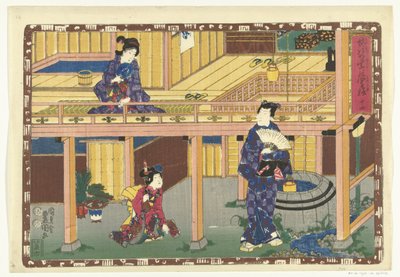 Kapitel 14 True Images of the Splendid Prince (serietitel) Sono sugata Hikaru no utsushi-e (serietitel på objekt) av Utagawa Kunisada (I)