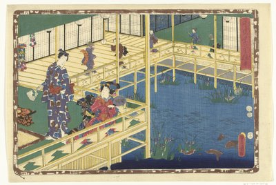 Kapitel 50 True Images of the Splendid Prince (serietitel) Sono sugata Hikaru no utsushi-e (serietitel på objekt) av Utagawa Kunisada (I)