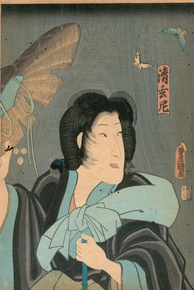 Poet och fjäril, utgiven av Otaya Takichi av Utagawa Kunisada